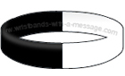 1/2 Black 1/2 White